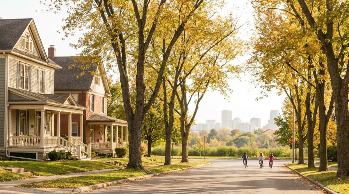 Quiet suburban neighborhood